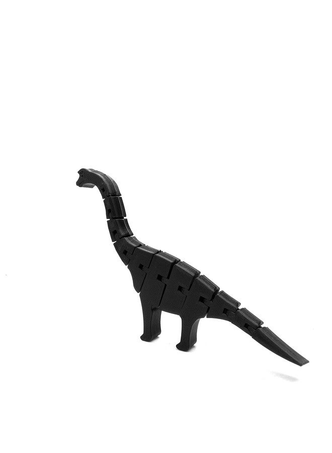 CERO 3D Printed Flexible Dinosaur (Black PLA Plastic) - Image 5